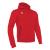Cello Full Zip Hooded Sweatshirt RED M Hettejakke i børstet fleece - Unisex 