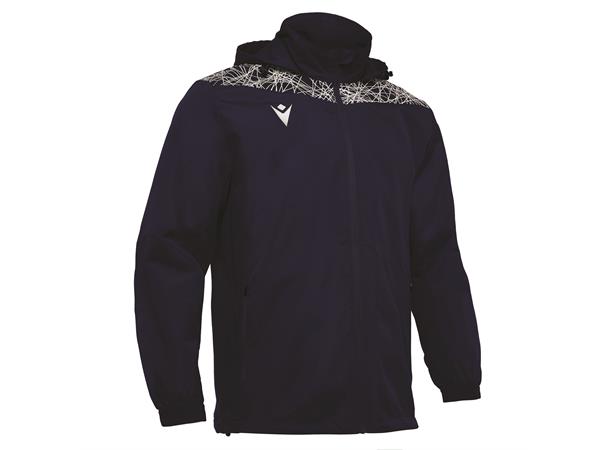 Lahti Showerjacket NAVY/HVIT XL Vann- og vindavstøtende jakke - Unisex 