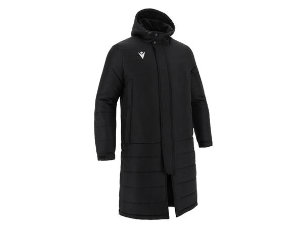 Turvey Long Bench Jacket BLK M Coachjakke - ekstra lang 