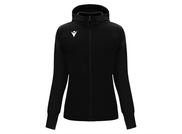 Drum Hooded Womens Jacket BLK XS Fritidsjakke i børstet fleece til dame 