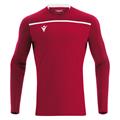 Deneb Shirt Longsleeve RED/WHT 3XS Teknisk spillertrøye med lang arm