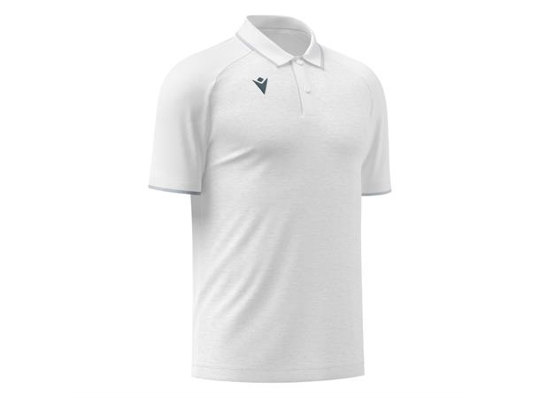 Aulos Polo WHT/SLV S Teknisk poloskjorte - Unisex 