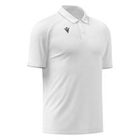 Aulos Polo WHT/SLV S Teknisk poloskjorte - Unisex