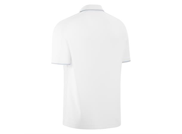 Aulos Polo WHT/SLV S Teknisk poloskjorte - Unisex 
