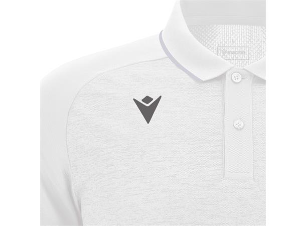 Aulos Polo WHT/SLV S Teknisk poloskjorte - Unisex 