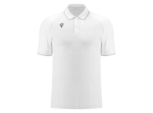 Aulos Polo WHT/SLV S Teknisk poloskjorte - Unisex 