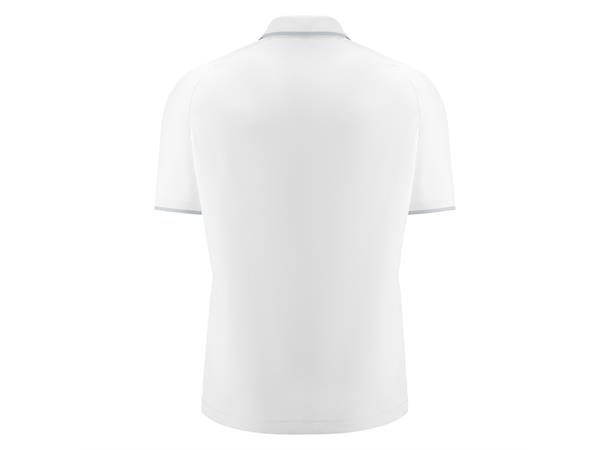 Aulos Polo WHT/SLV S Teknisk poloskjorte - Unisex 