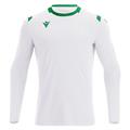 Alhena Shirt Longsleeve WHT/GRN M Utgående modell