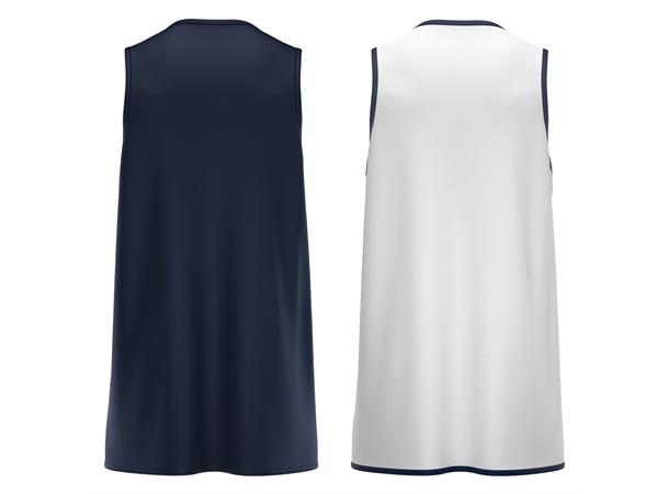 X500 Basket Shirt NAV/WHT 3XL Vendbar teknisk basketdrakt - Unisex 