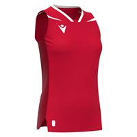 Lily Eco Sleeveless Shirt RED/WHT 3XS Teknisk kamp og treningsdrakt - Dame